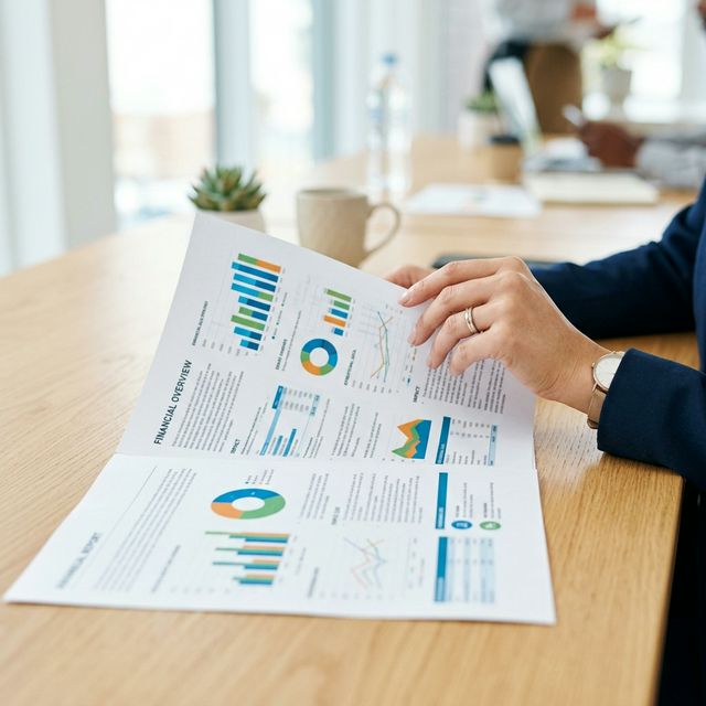 Detalle de documentos y manos simbolizando transparencia y rendición de cuentas